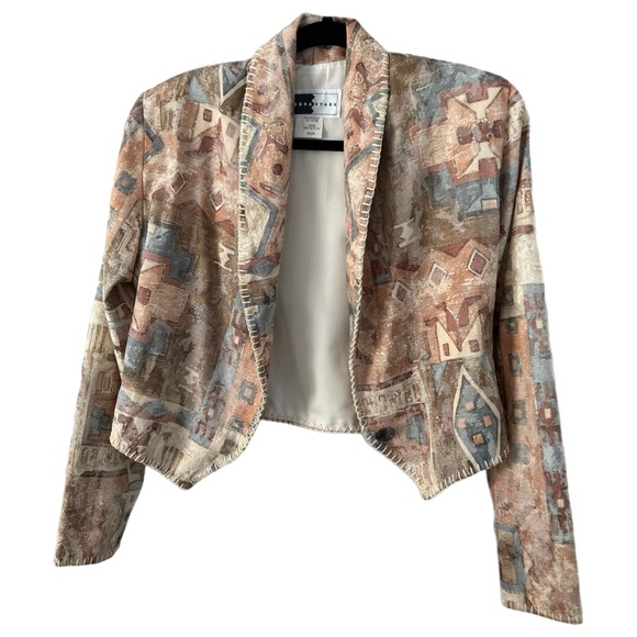 SALE PRICE Vintage Pastel Abstract Blazer - Picture 7 of 8